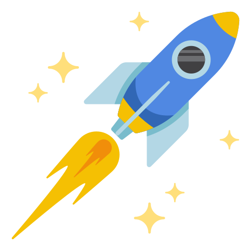 play school rocket icon