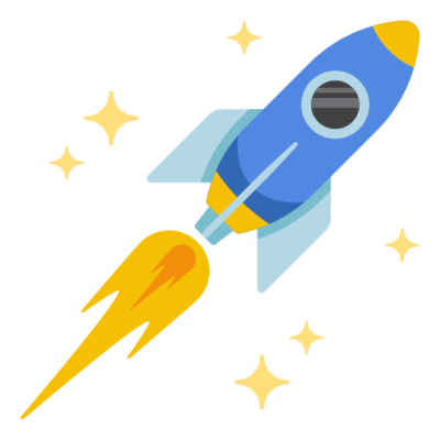 play school rocket icon